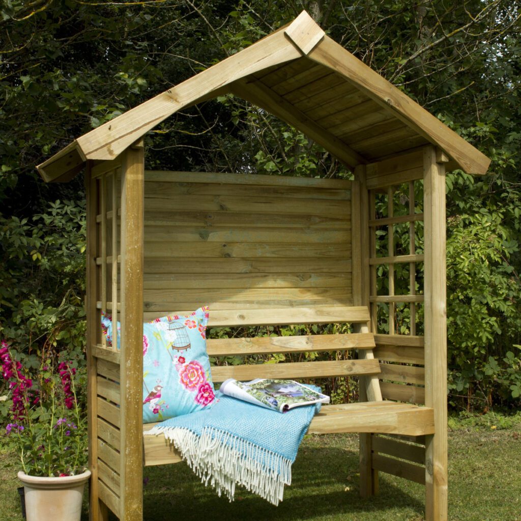 Forest Garden Cadiz Wooden Arbour 5013053132746 2